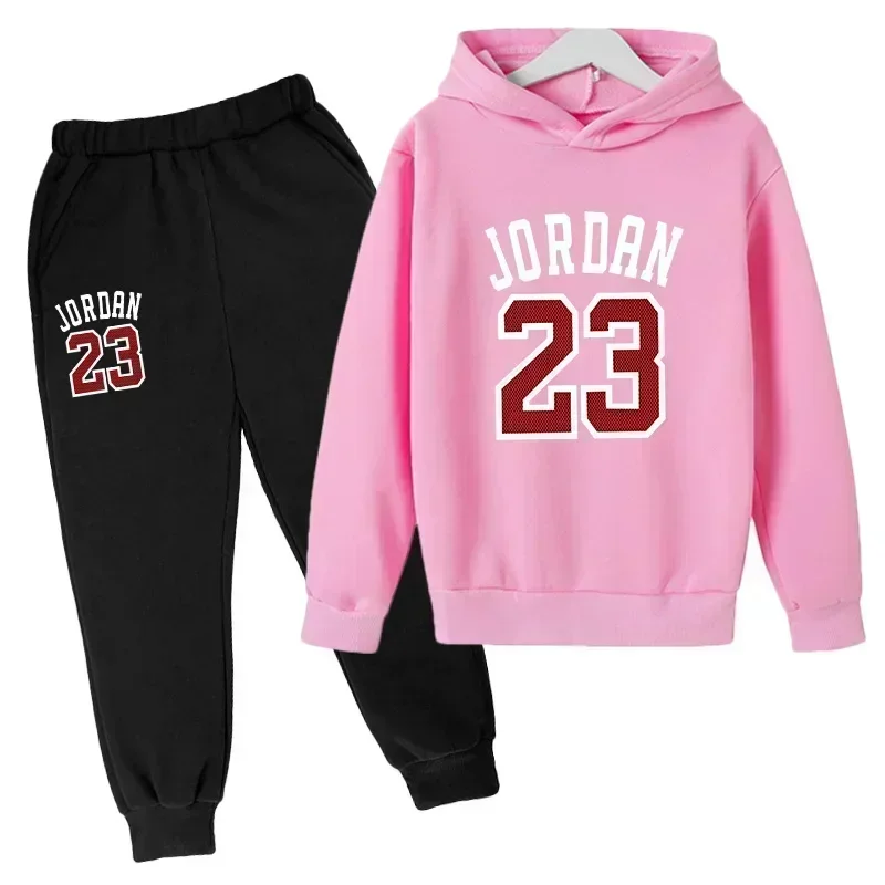 Autumn Brand Printed Children's Fashion Sports Hoodie+Sports Pants Suit 2pcs Set Casual Set Fan Tracksuit