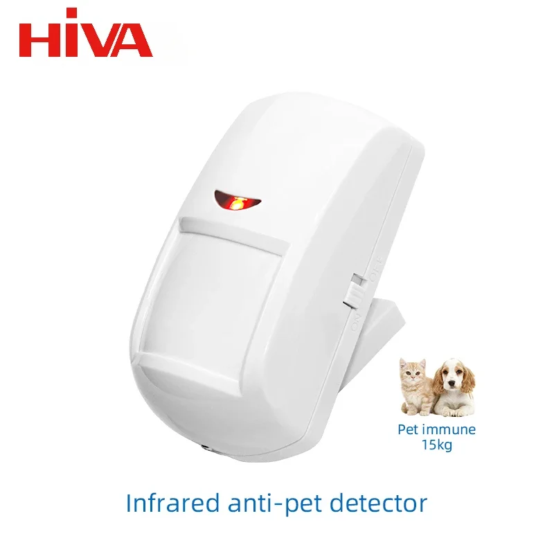 HIVA Pet-Immune PIR Motion Detector Wireless 433MHz EV1527 Mini Infrared Motion Sensor for PG-107 103 105 106 Home Alarm System