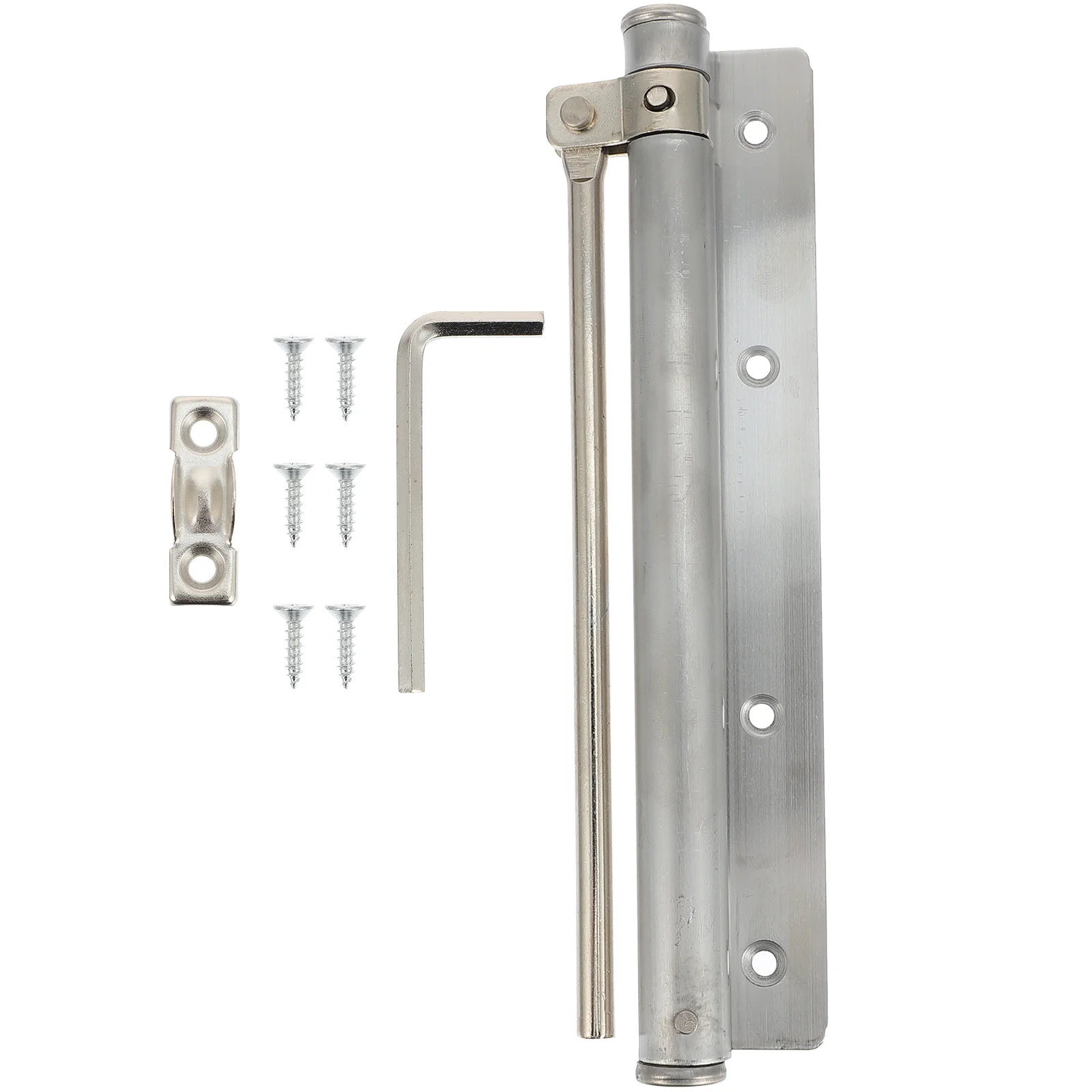 Door Closer Gate Self-Closing Household Spring Buffer Stainless Steel Adjustable for Automatic Springs