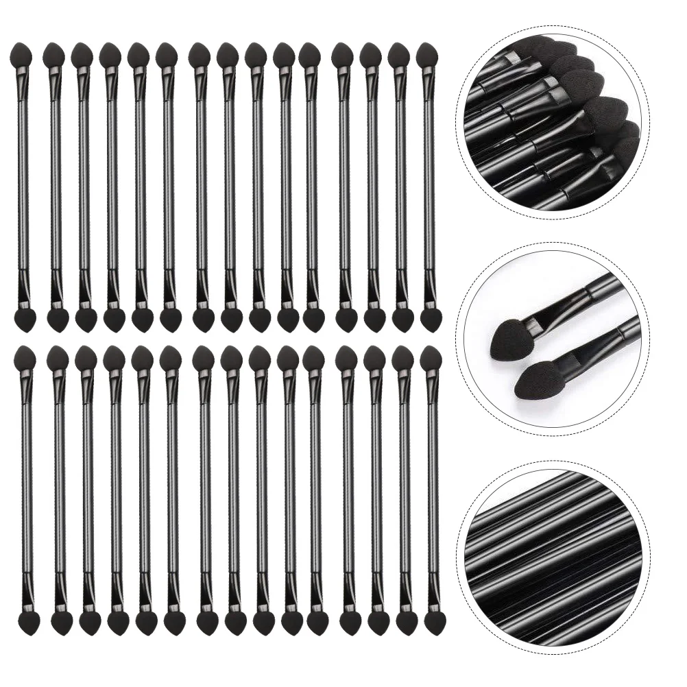 30 pçs pincel de sombra leve portátil ferramenta de maquiagem aplicador de cosméticos à prova dwaterproof água rímel blush vara sombra de olho