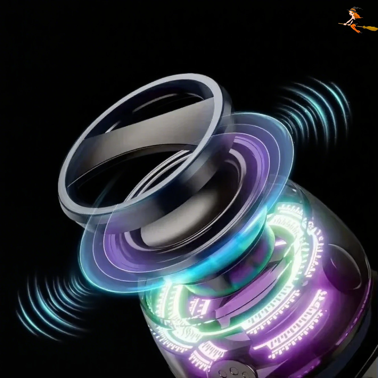 *-*Portable Bluetooth Speaker G200 RGB Lighting Magnetic Speaker BT5.0 Mini Sound Box 7 Hours Playback Phone Holder