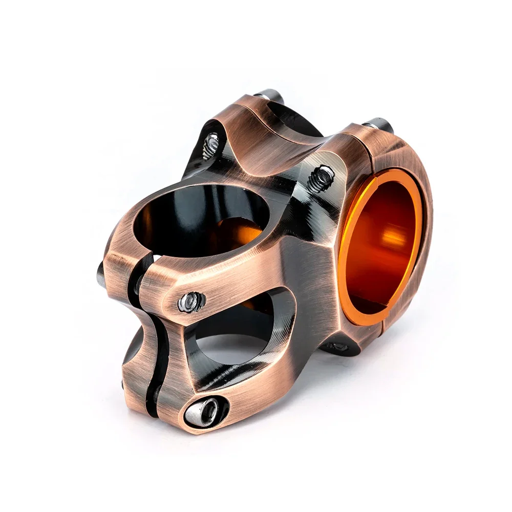 AIDNTBEO Potence Vélo CNC Courte 35 Mm – 31.8 Mm – Gris Aluminium – VTT Enduro DH AM