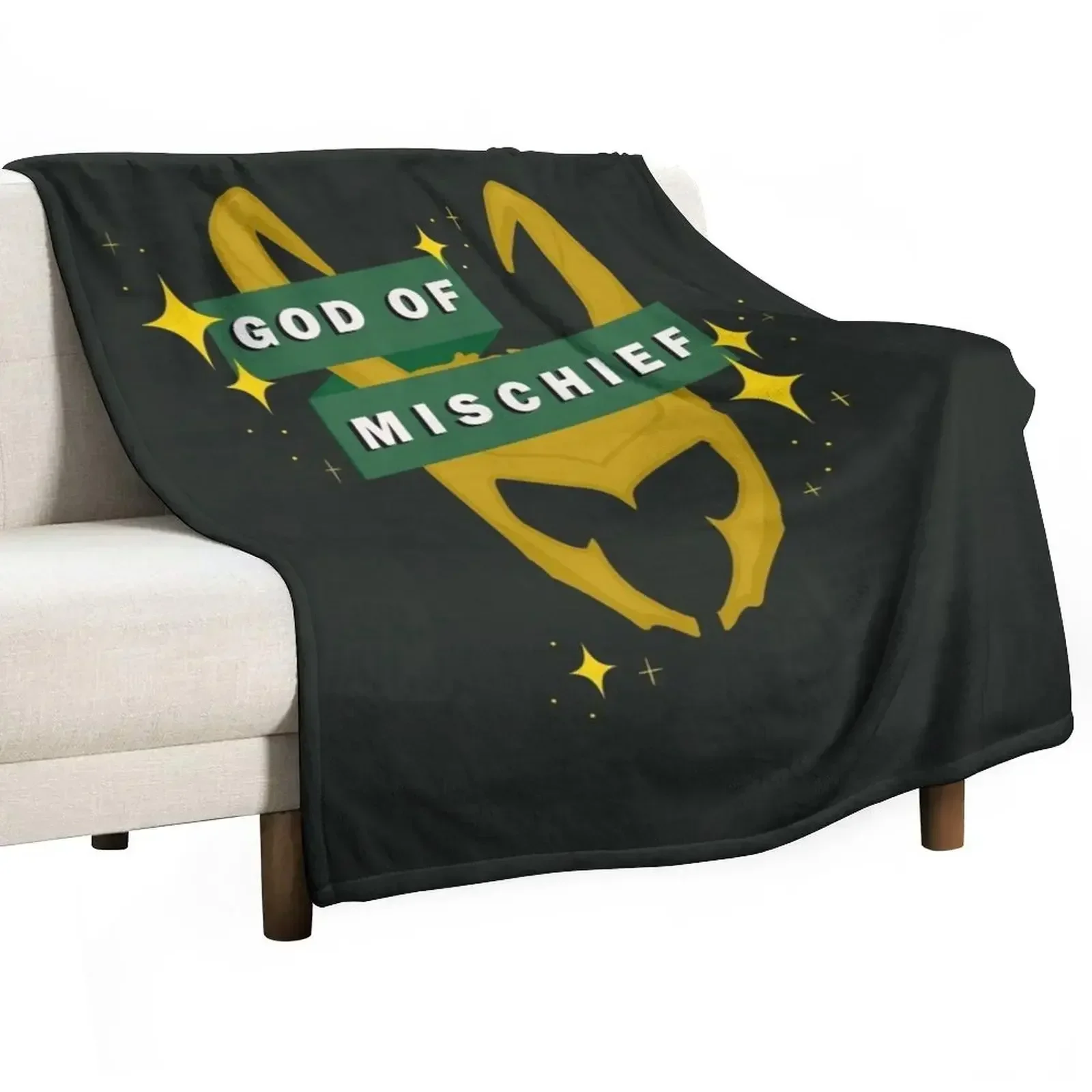 God of mischief Throw Blanket Camping Furrys anime Summer Beddings Blankets