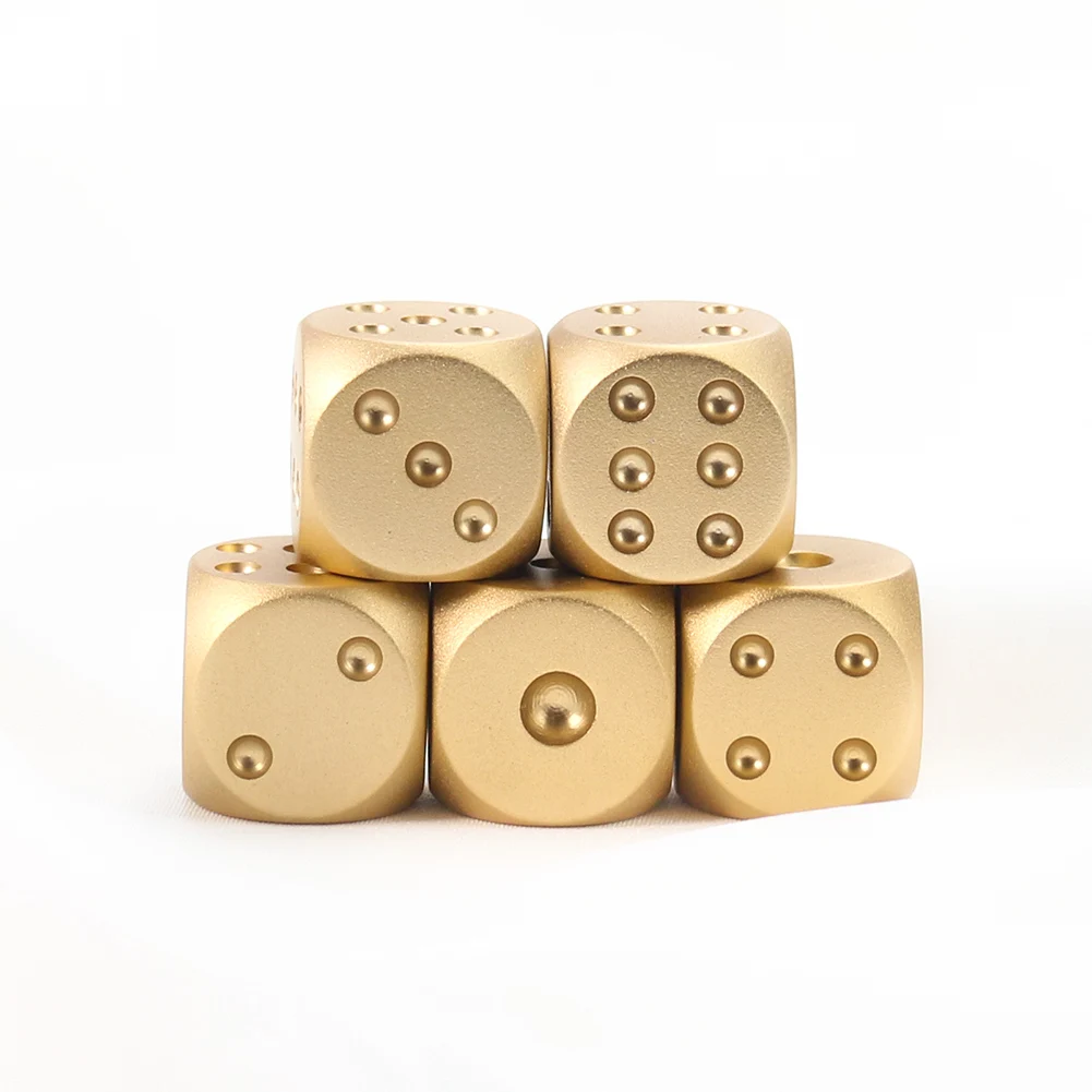 

Metal Aluminum Alloy Dice Home Decoration Crafts Props Ktv Bar Supplies Chess and Card Entertainment Mahjong Game Tools