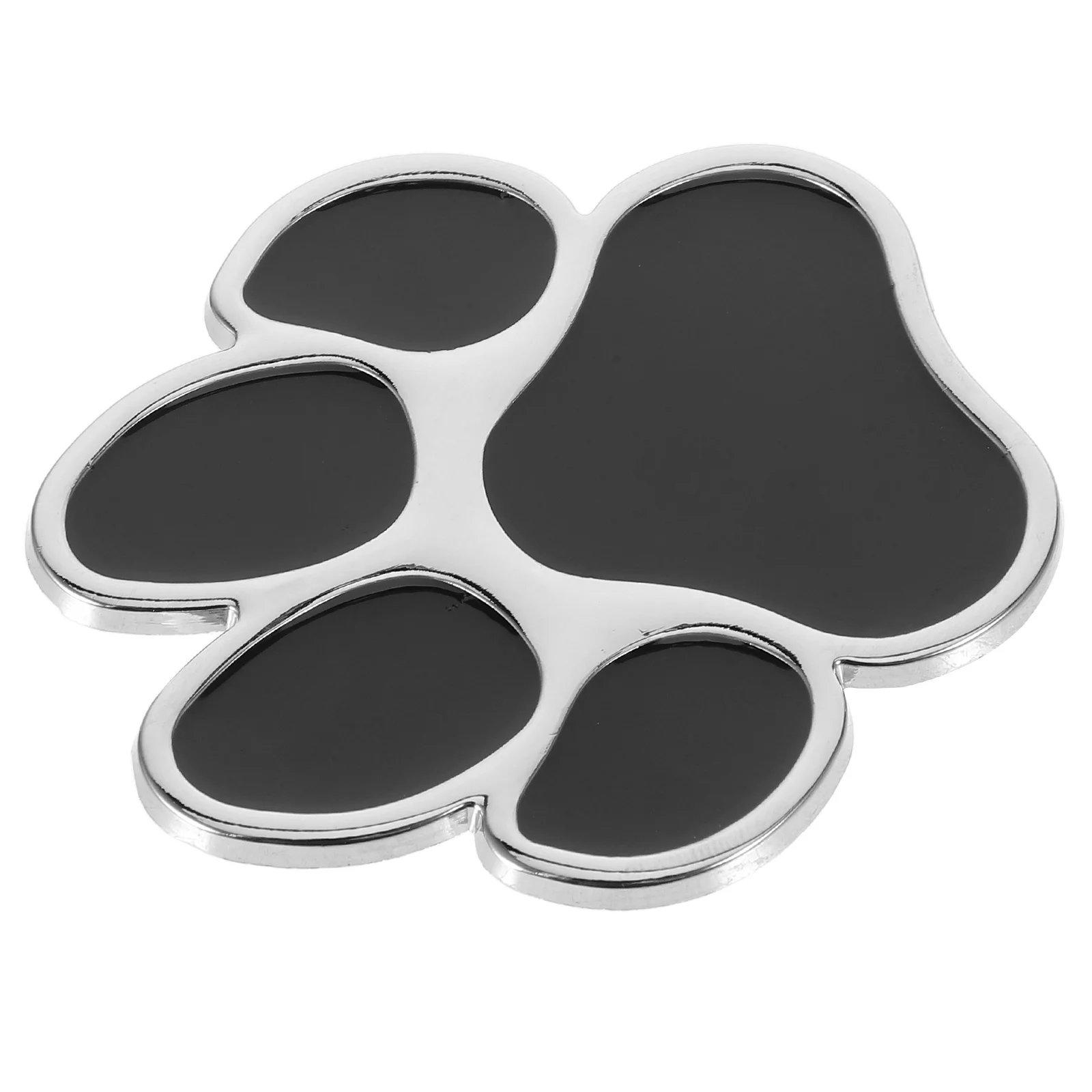 Car Stickers Footprint Interior Accessories Dog Paw Metal Cars for Decorate Auto