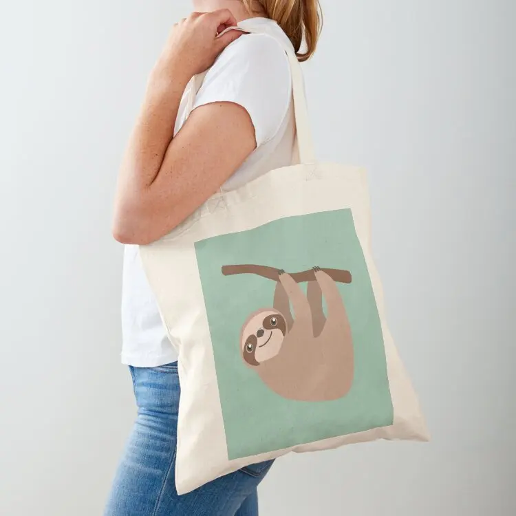 

Cute Sloth on a Branch Tote Bag Handbags canvas tote bags great bag Custom bag