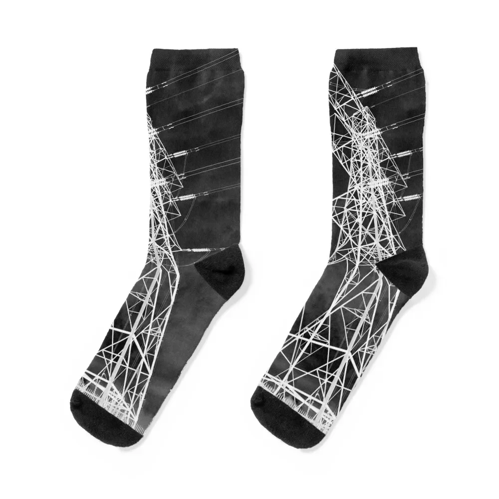 

White Pylon Socks winter thermal custom sports sport Thermal man winter Socks For Man Women's