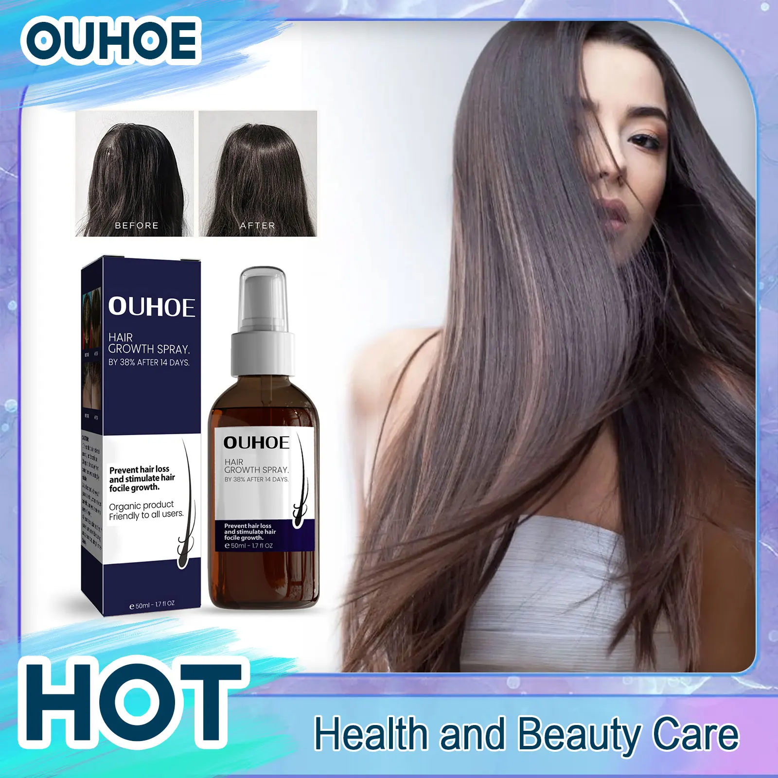 

Hair Growth Essential Oil Spray Moisturize Scalp Repairing Damaged Strong Roots Prevent Baldness Anti Loss Hair Generating Spray