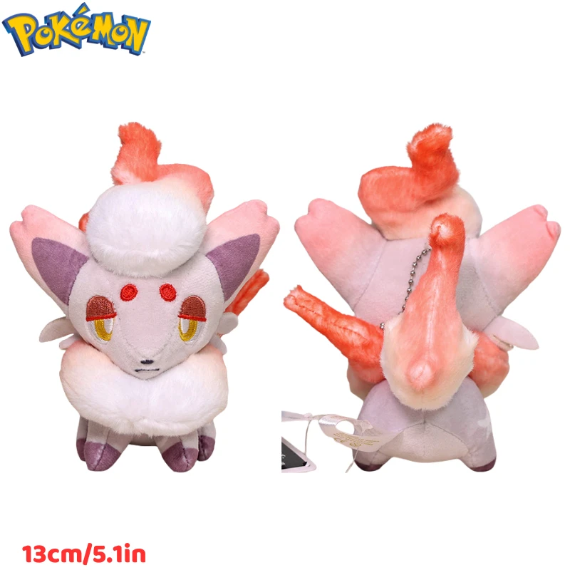 Pokemon Q-Version Mimikyu Cos Sylveon Umbreon Eevee Plüschtiere Schlüsselanhänger Snom Pyukumuku Zoroark Plüschpuppen Anhänger für Kinder