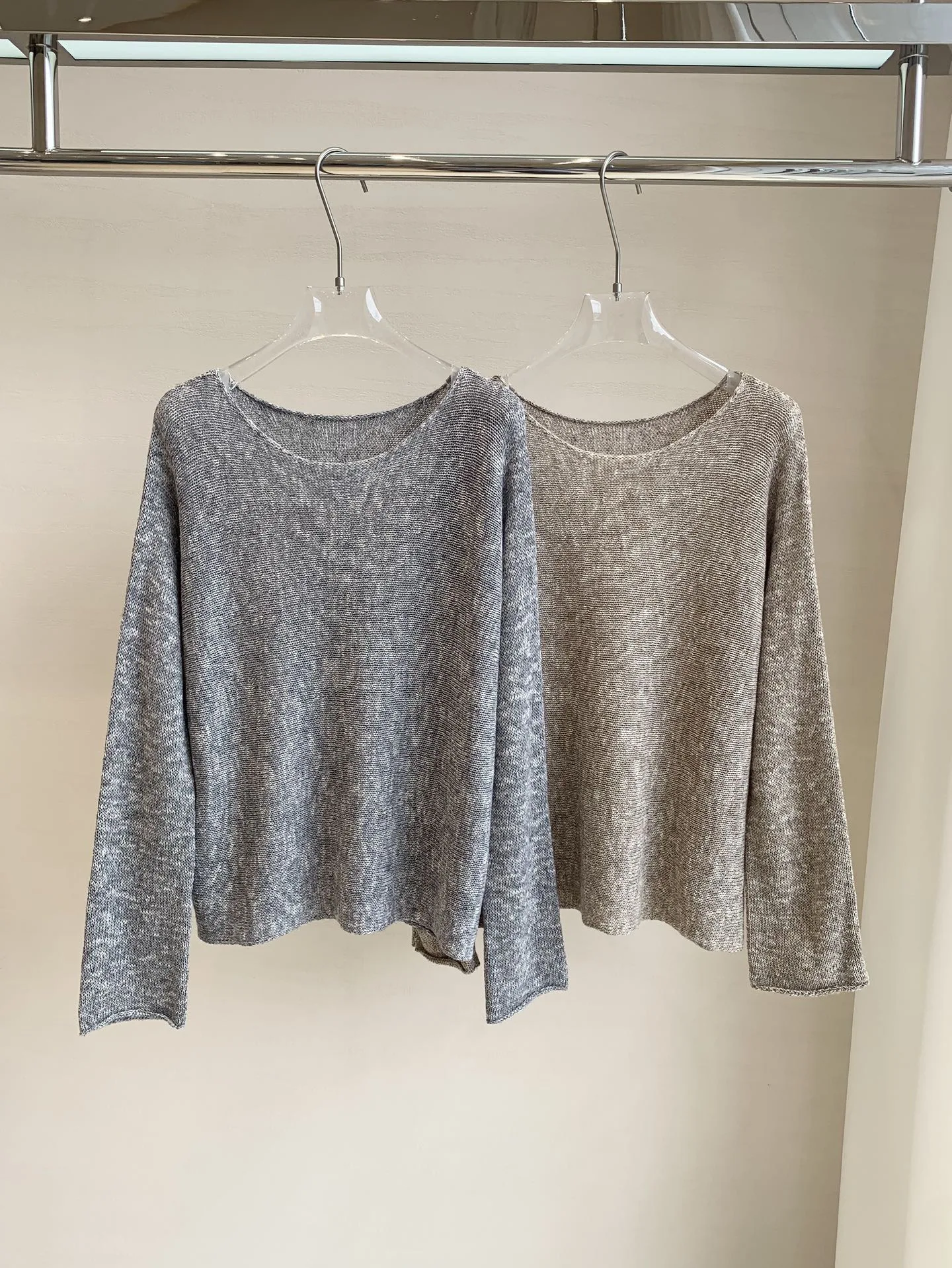

Comfortable Cotton Linen Knitted Long Sve round Ne Casual Top Faionable Versatile Loose Fit Women's Knitwear