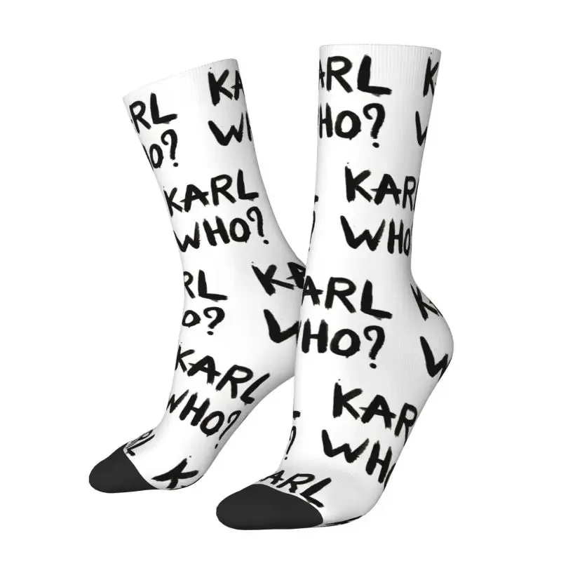 Cool Who Slogan Socks for Women Men Stretch Summer Autumn Winter Crew Socks