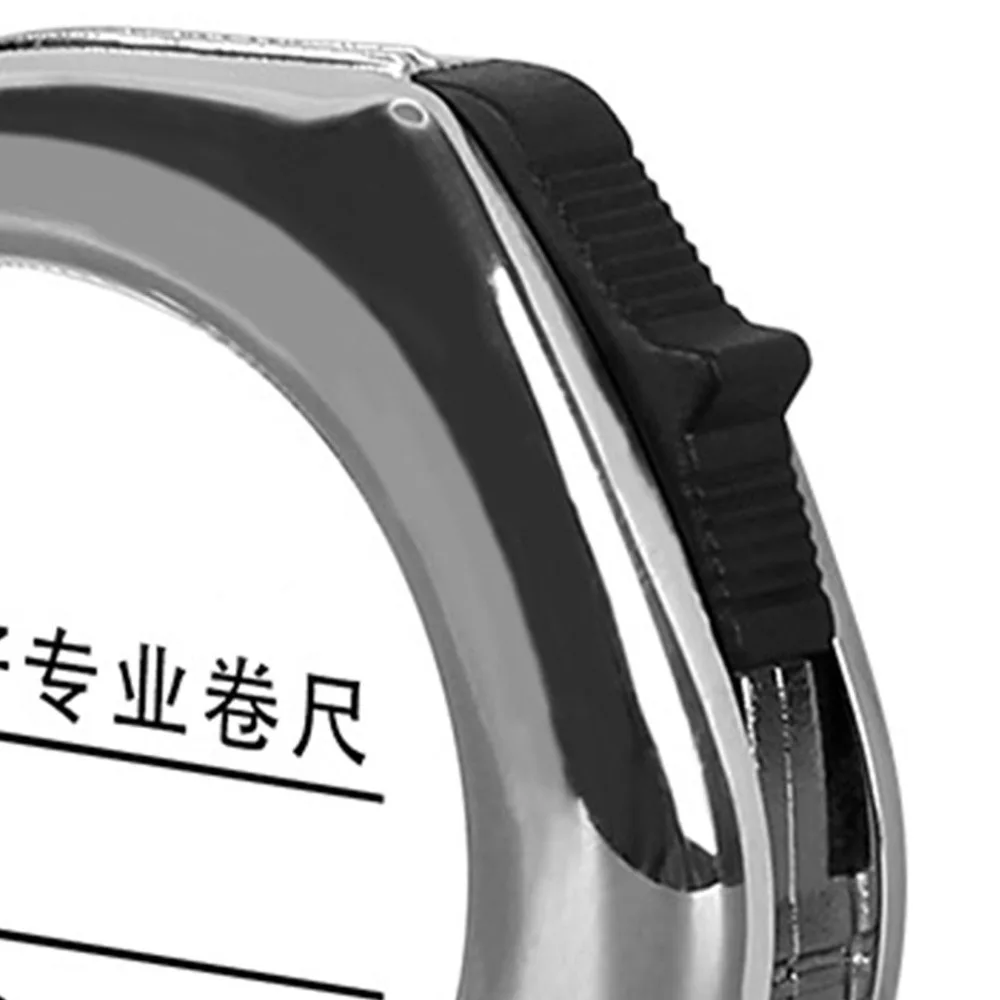 Durability 3 Meters Mini Tape Measure Silver Stainless Steel Tape Measure Keychain Retractable Measuring Tape Daily Measuring