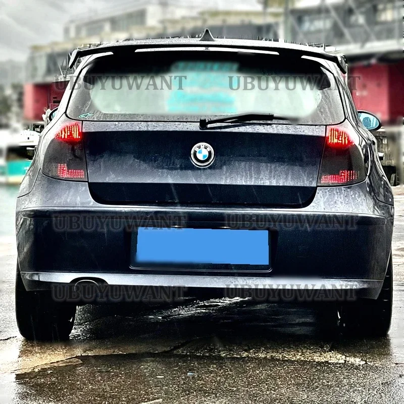 Dachspoiler für BMW 1er Serie E81 E82 E87 E88 2004-2011 Heckflügel Spoiler ABS Carbon-Look Lippe Spoiler Universal für Fließheck – Detail 1