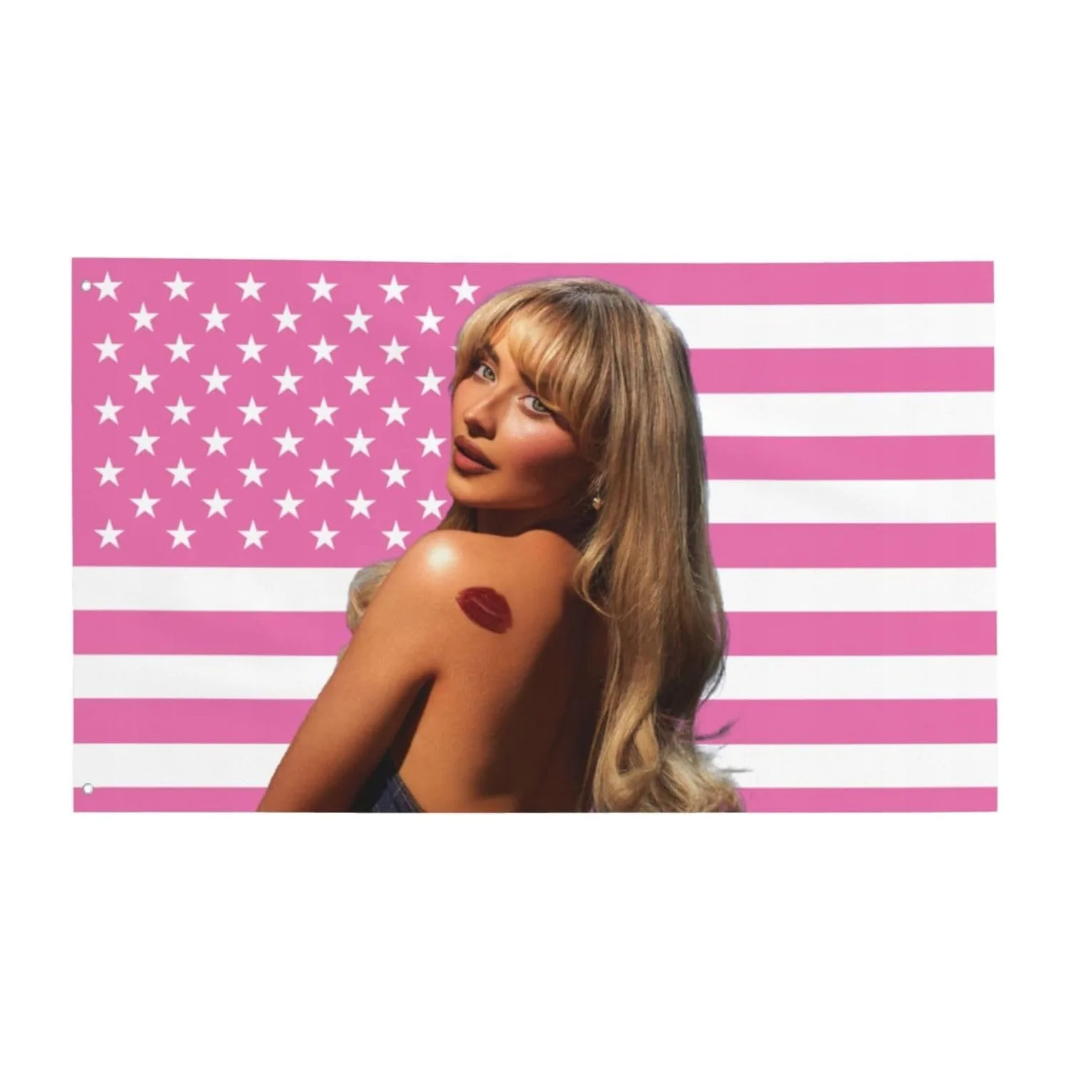 علم المغني الحلو قصير من سابرينا كاربنتر - فن الديكور المنزلي لغرفة المعيشة المرآب بار نادي الحائط لافتة الديكور المباشر