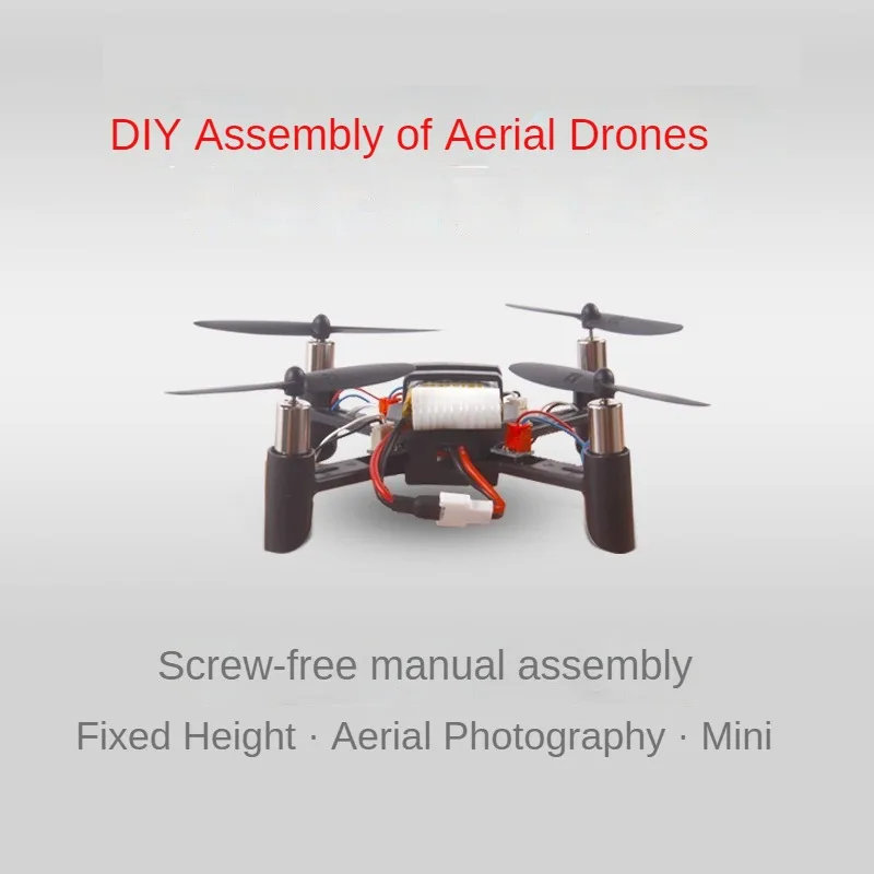 Diy dron pvc rc avião mini drone brinquedo de controle remoto escola experimento modelo fazendo quadcopter crianças brinquedos presentes natal jogos