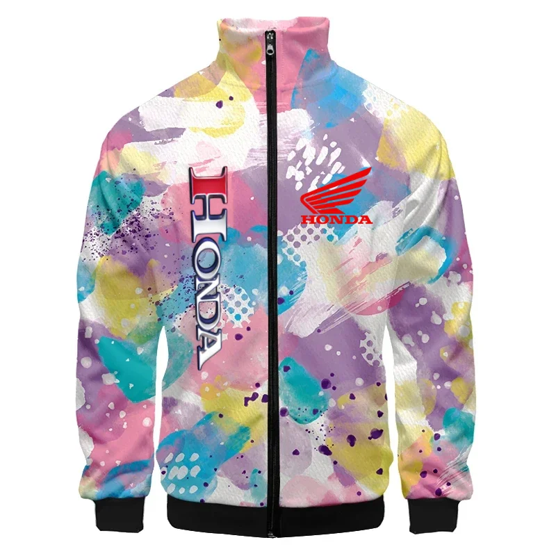 

HONDA Graffiti Fun 3D Full Print Fashion Jacket Printed Style Fitness and Leisure Zipper Jacket Harajuku Comfortable Men's and W