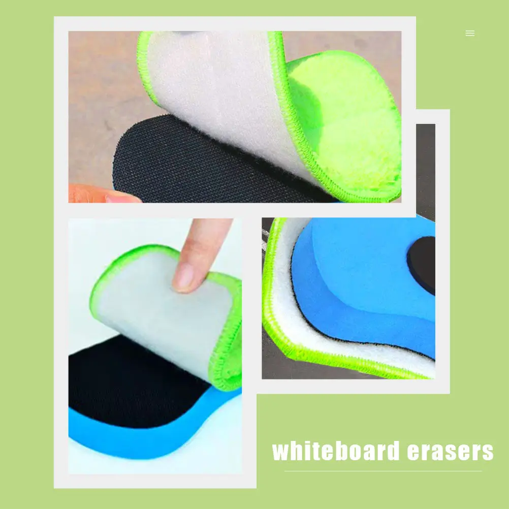 

3Pcs Lightweight Washable Magnetic Whiteboard Erasers Removable Eva Sponge for School Office Blackboard Eraser Board Cleaner