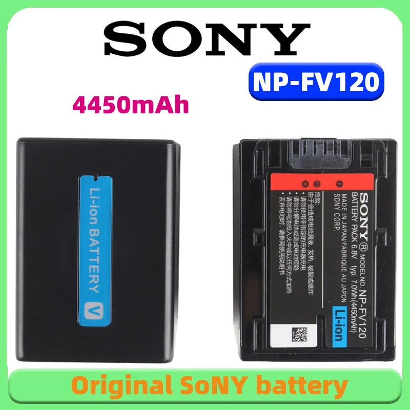 Original NP-FV120 NP FV120 Battery for Sony NP-FV100 NP-FV50 FV30 FV70 FV90 HDR-PJ620 CX700 VG30E PJ790E AX700 Camera 4450mAh