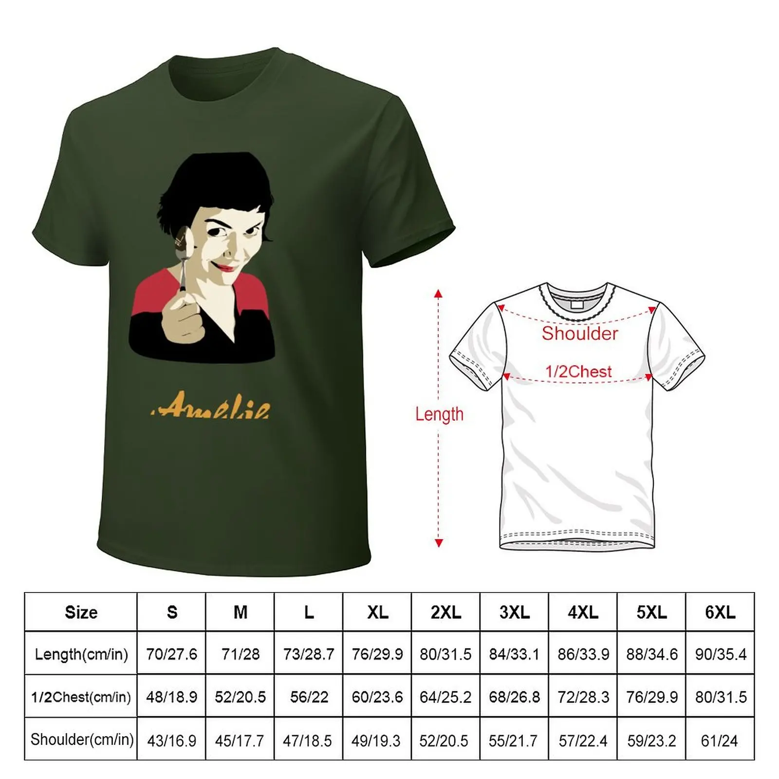 Amelie T-Shirt sublime hippie clothes vintage mens workout shirts