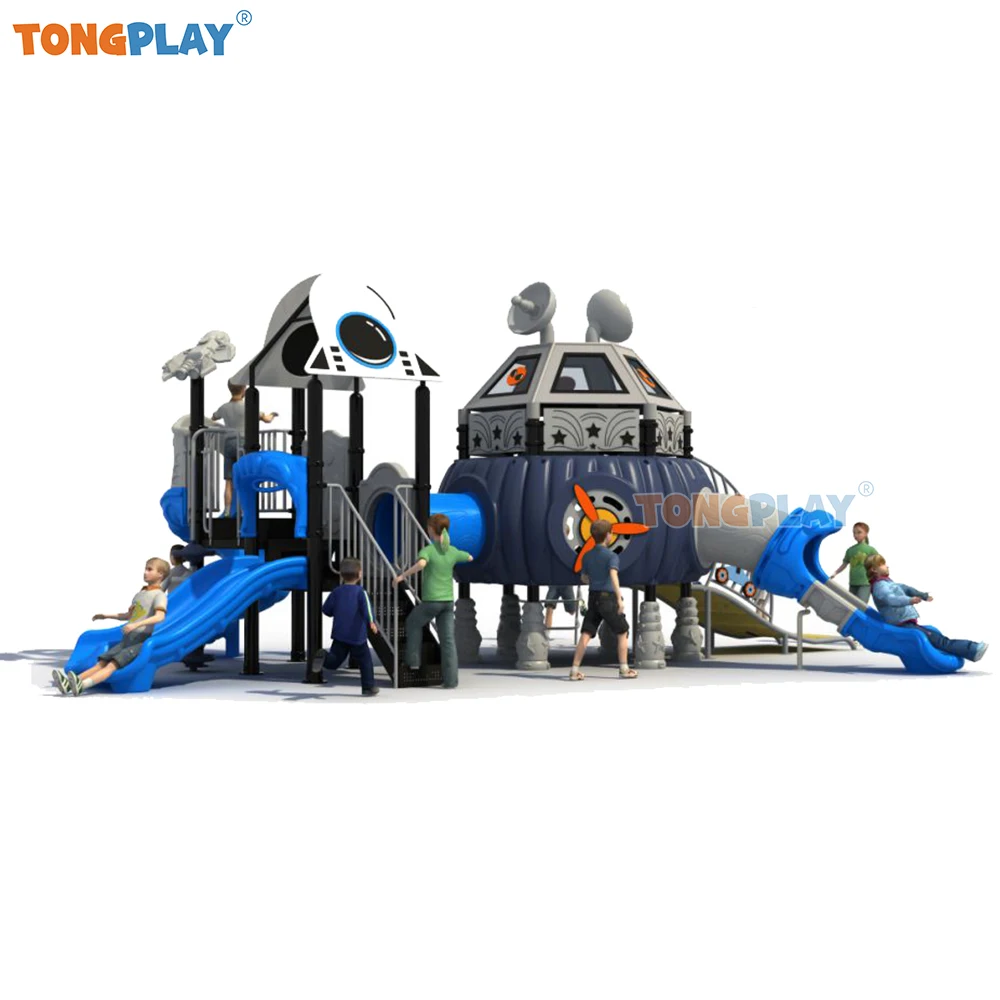 Factory high-quality large park beach outdoor children's play equipment shopping mall indoor children fun physical training slid