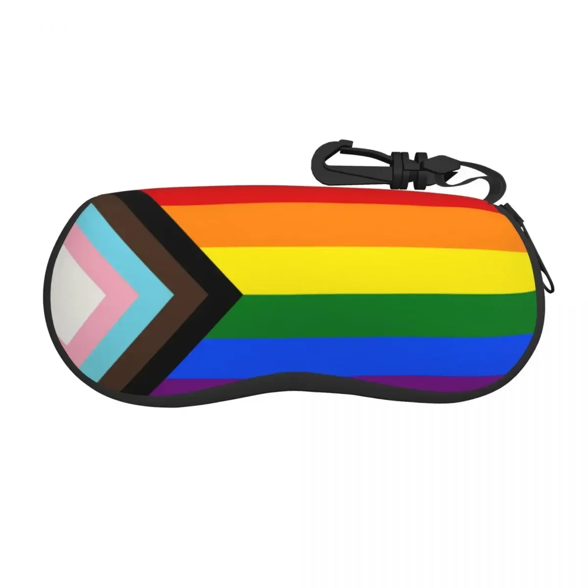 LGBT Progress Pride Flag Shell Eyeglasses Case Women Men Fashion Gay Pride Glasses Case Sunglasses Box Pouch