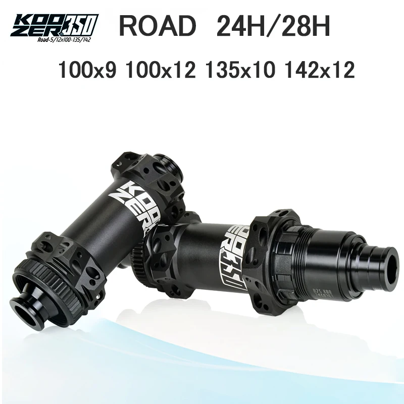 KOOZER 350 24/28H Rear Road Gravel CX Hubs HGR XDR MSR 11 12s 5x135 12x142 Center Lock Straight Pull Bicycle Hub Ratchet 60T