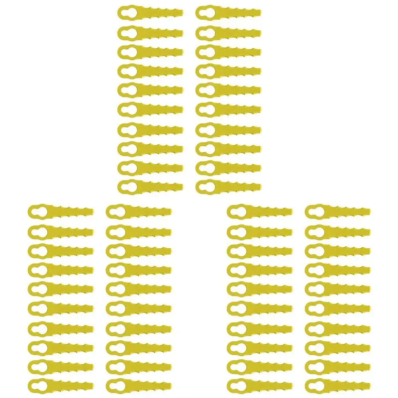 

B03C-60 штук пластиковых сменных лезвий для газонокосилок, пластиковые лезвия для газонокосилок для различных случаев использования