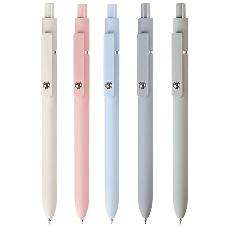 Morandi Vintage Color High Beauty Press Neutral Pen 0.5 Low Center of gravity Office Brush Question Black Pen