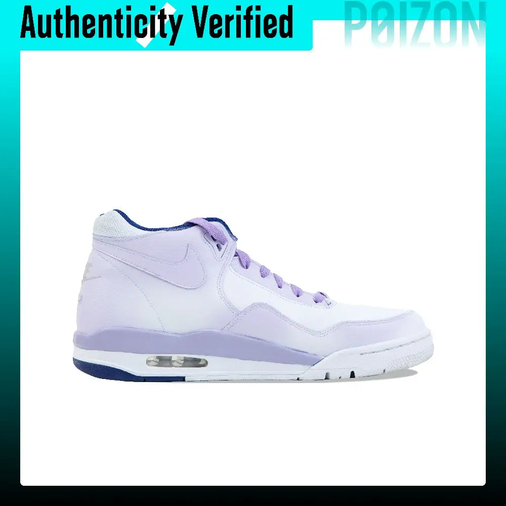 Nike Flight Legacy Vintage Basketball Shoes Men's Mid-top Purple BQ4212-102（Team445-）