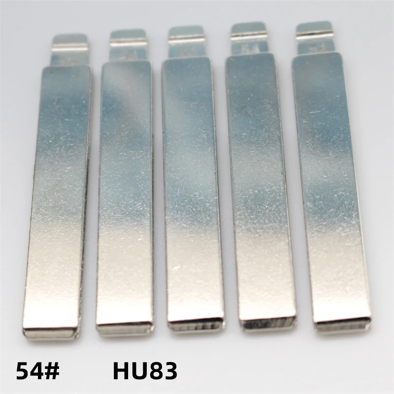 

FLYBETTTER OEM 50Pcs 54# HU83 Metal Blank Uncut Remote Key Blade For Peugeot 307 For Citroen For Keydiy KD Xhorse VVDI JMD