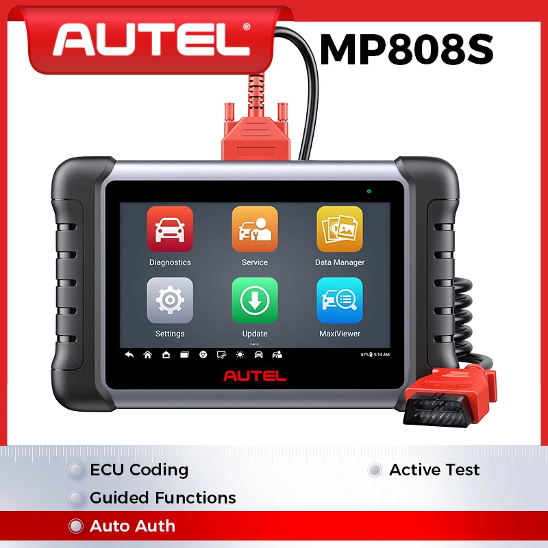 Autel MaxiPRO MP808S OBD2 Scanner Car Diagnostic Tool Automotivo Code Reader Online Coding Active Test Upgrade of MP808