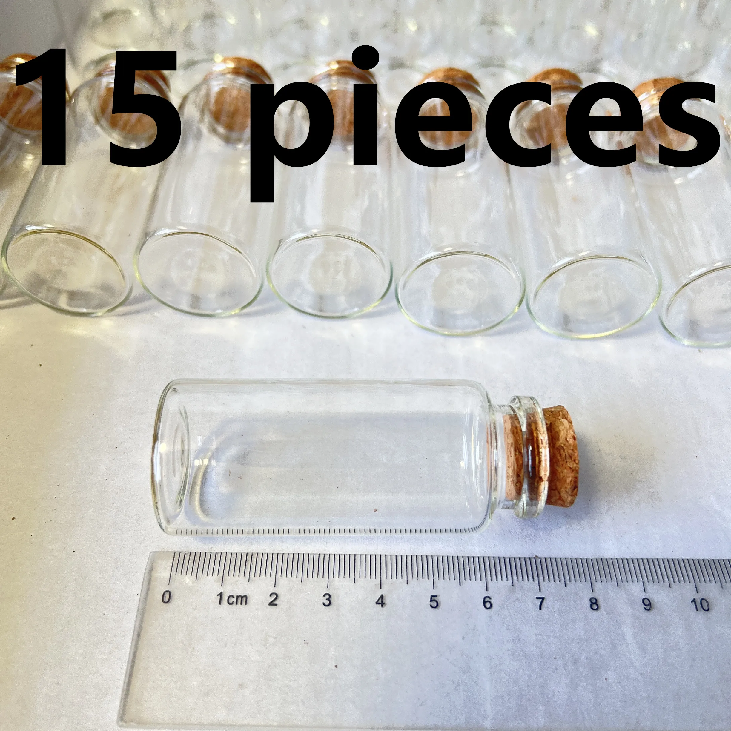 15/36/56 pcs 30x70mm 30ml Glass Jars Cork Tiny Test Tube Bottles Clear Mini Containers DIY Wedding Favors Wishing Bottle image 3