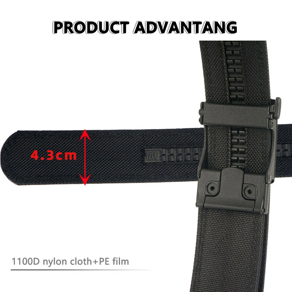 TUSHI 4,3 CM Taktische Gürtel Für Männer Legierung Quick Release Schnalle Harte Nylon Gürtel Männlichen Outdoor Militär Gürtel Zubehör Multi-größe – Detail 9