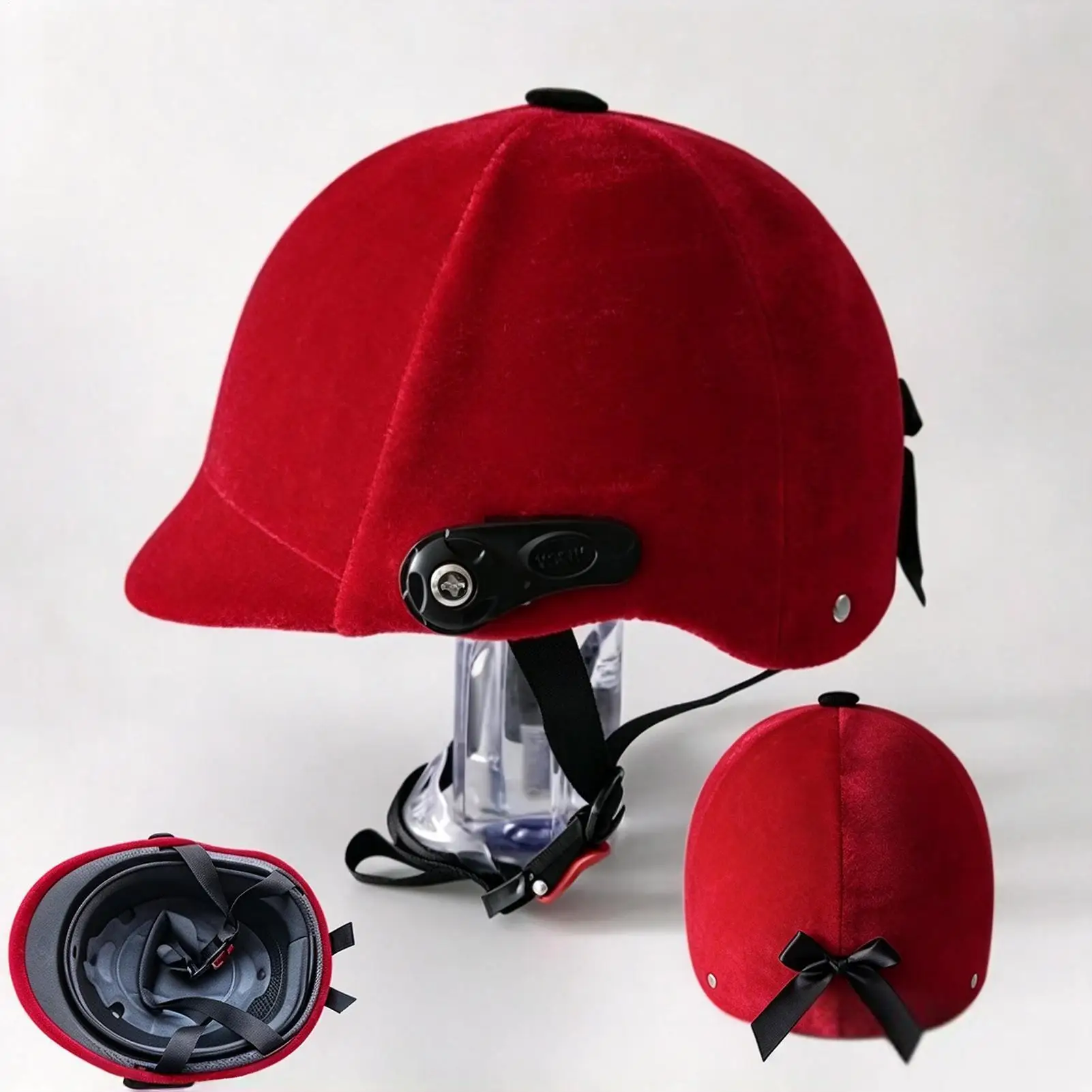 riding-helmet-equestrian-women-velvet-vintage-lightweight-safety-gear-unisex-protective-red-horse-helmet-for-women-men-adults