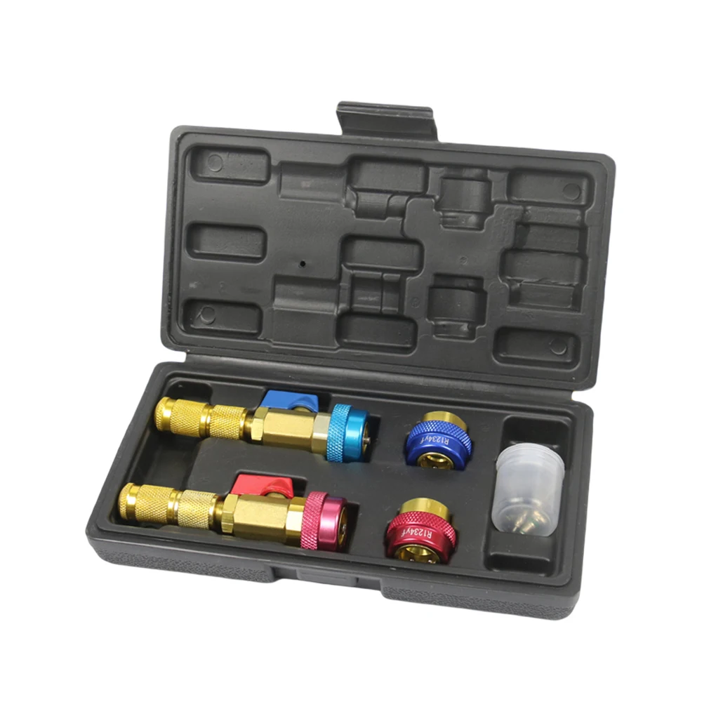 1 Set Car A/C Valve Core Remover R134A R1234YF Installer Tool Accessories