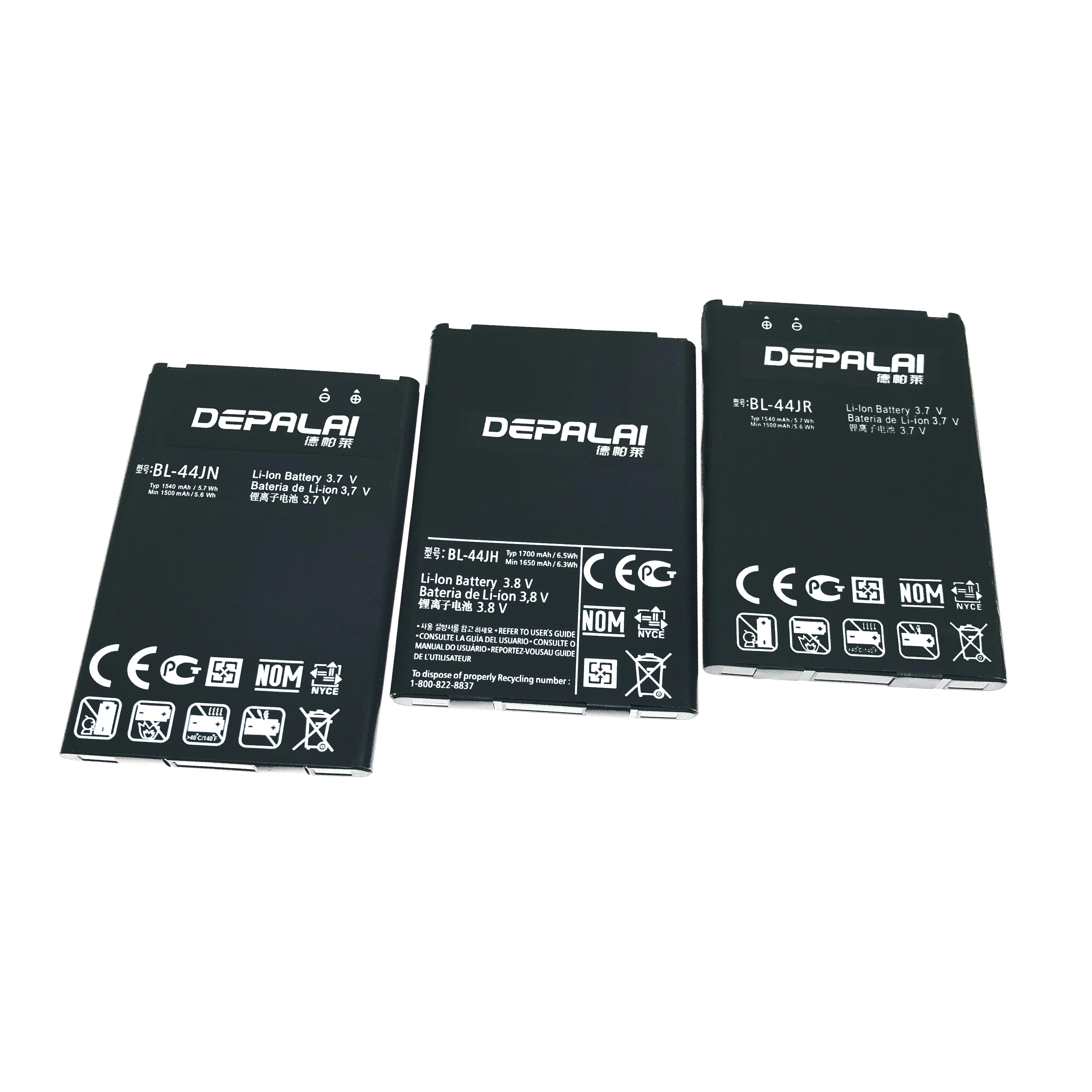 BL-44JH 44JN 44JR 49JH 53QH Battery For LG P705 E440 P970 MS840 L5 P690 Batteries L40 K3 LS450 K4 K120 L9 Replacement Battery