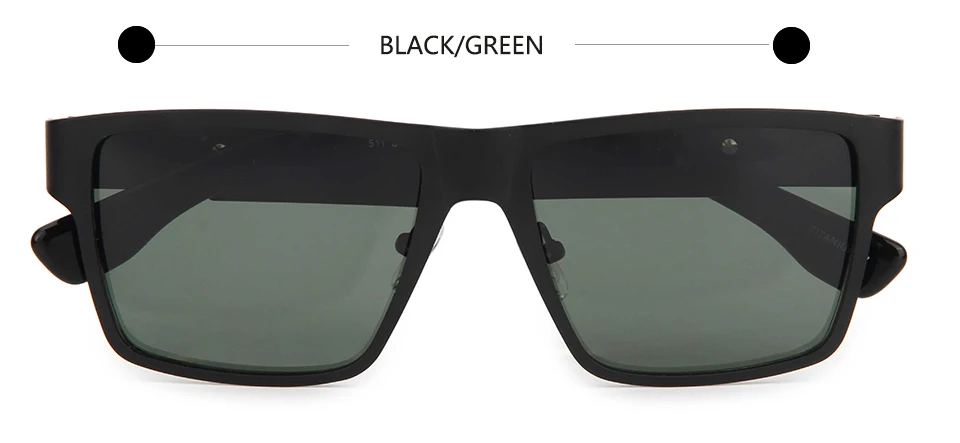 Ultralichte rechthoekige titanium zonnebril gepolariseerd Man UV400 sportbril heren dames vierkante zonnebril Lunette De Soleil Homme