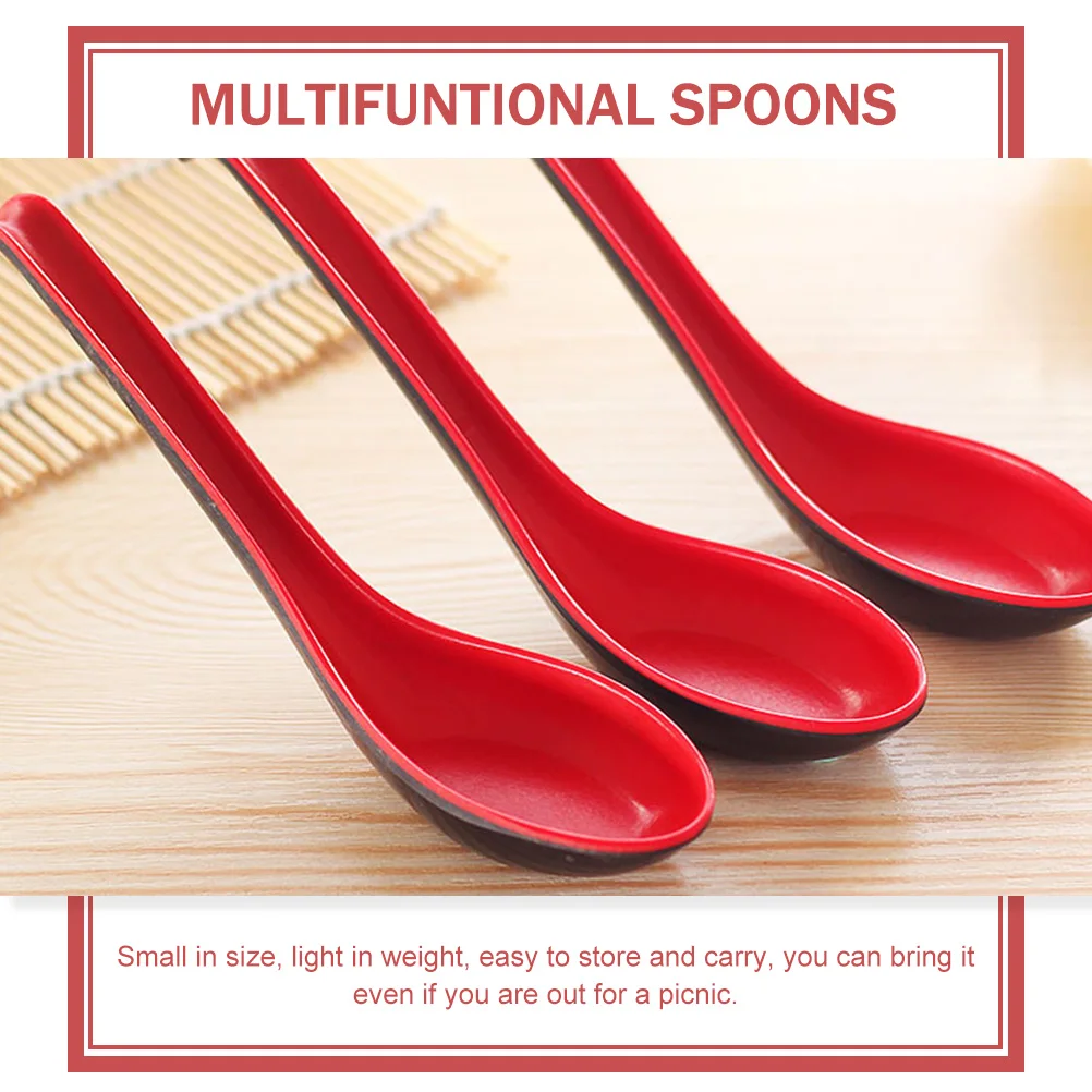 

12 Pcs Colorful Spoons Premium Material Simple Style Lightweight Easy Storage Carry Perfect Picnics Humanized Handle