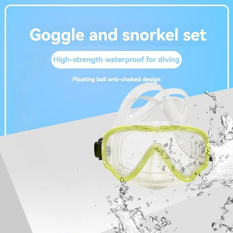

Dry-type Diving Mask With Integrated Nose Guard Professional Snorkeling Equipment Silicone Diving Goggles