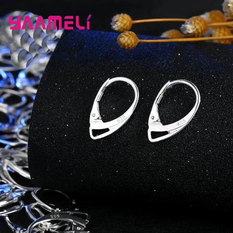 S925 Tem Phụ Nữ Thời Trang Bé Gái Bông Tai DIY Kết Nối Phụ Kiện Trang Sức Làm Phụ Kiện 100 Cái/50 Đôi Sỉ