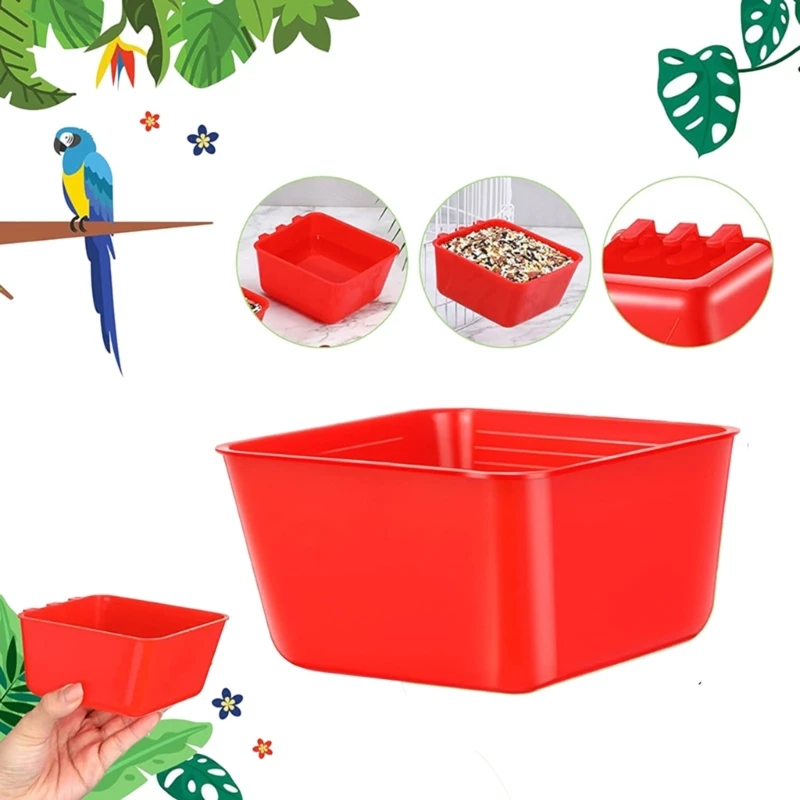 Pack of 5 Poultry Feeders Plastic Cups for Birds and Chickens Large Capacity Bird Watering Bowls Plastic Feeders Dropship