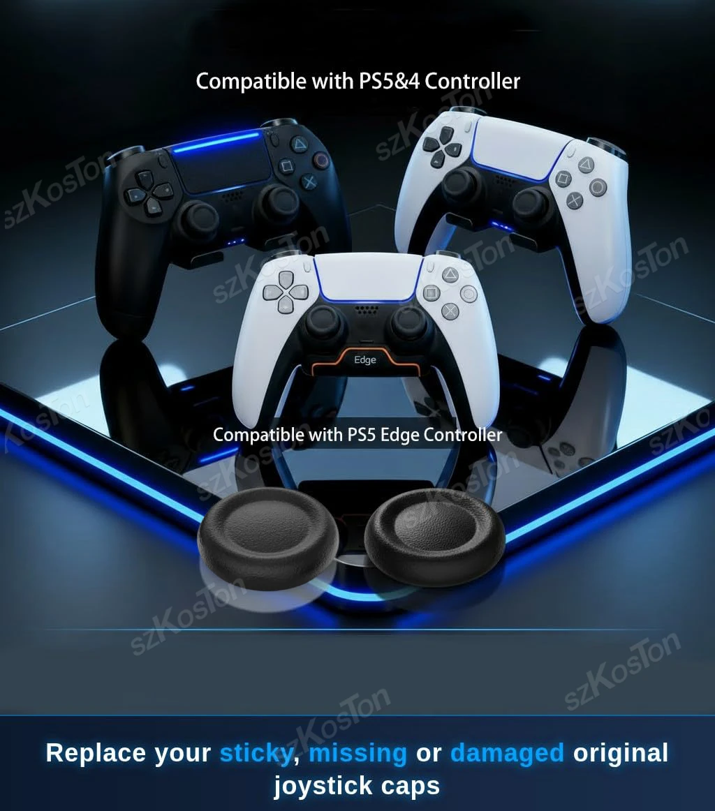 6-8Pcs Replacement Joystick Caps for PS5 /PS4 Controller Anti-Slip Thumb Grips Cap Button Repair Part for PS5 Gaming Accessories