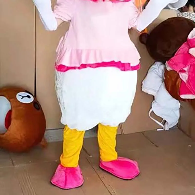 Costume della mascotte dell'anatra Costumi di performance anime cosplay di Halloween e Natale per adulti