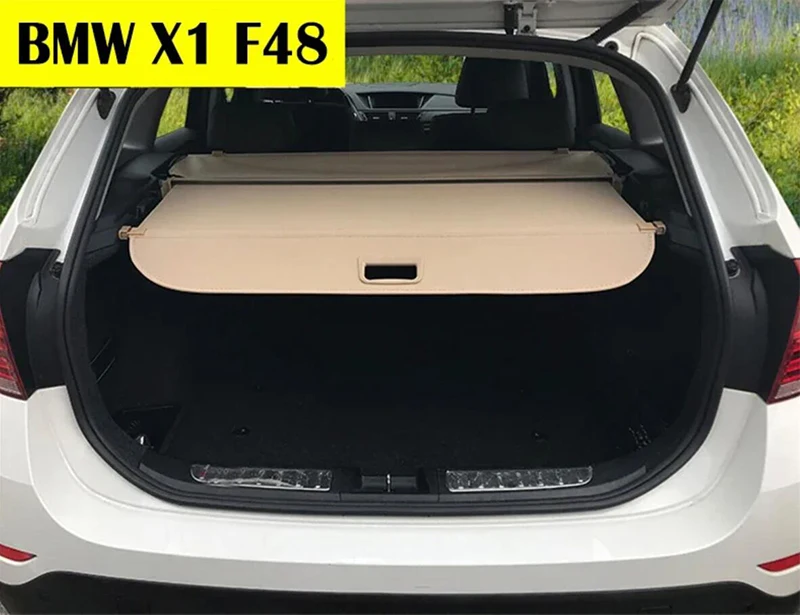 Rear Trunk Cargo Cover For BMW X1 F48 2016-2022 Shield Shade Curtain Partition Board Privacy Blinds Security Accessories