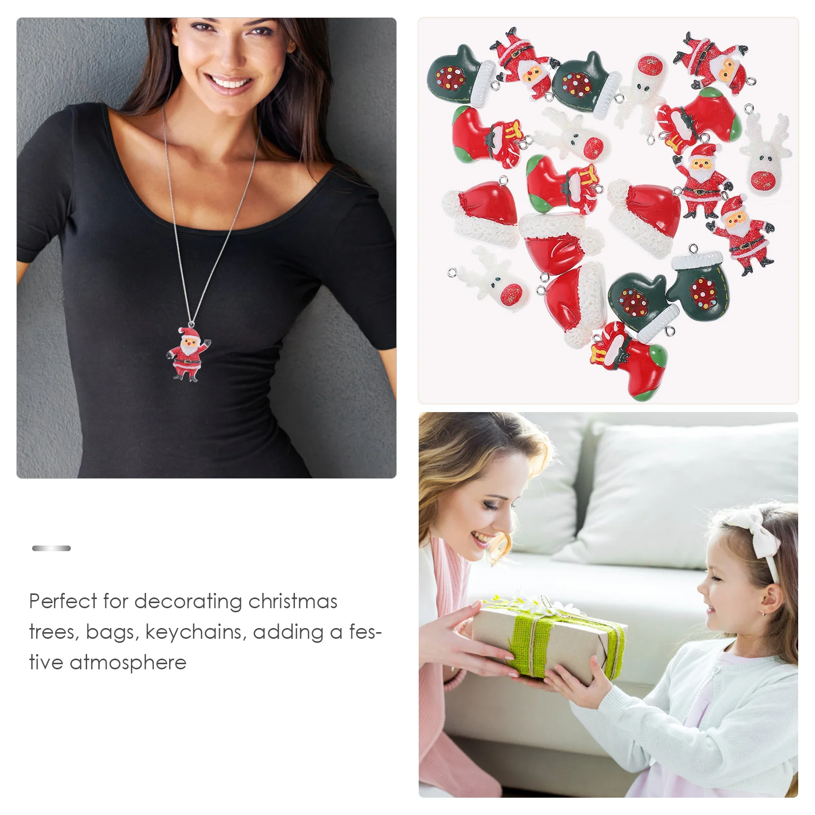 

20Pcs Xmas Pendant Tree Hanging Ornaments DIY Design Multiple Styles Perfect Addition Festive Decor Christmas Hanging Ornament