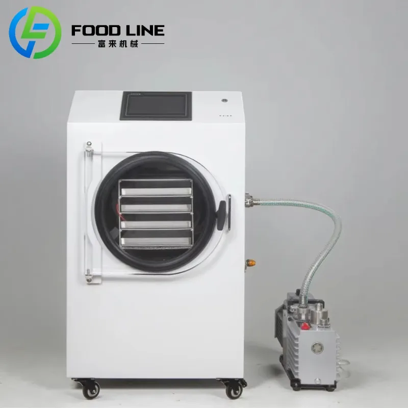 Industrial Lyophilizer Low Noise Freeze Dryer Mini Home Drying Equipment Freeze Drying Machine for Candy Fruits Vegetables