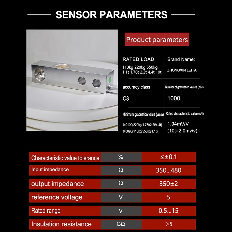 HBM HLCB1C3 220 كجم-4.4T خلية تحميل نقطة واحدة عالية الدقة منصة صناعية مقياس الاستشعار نظام الوزن الثقيلة