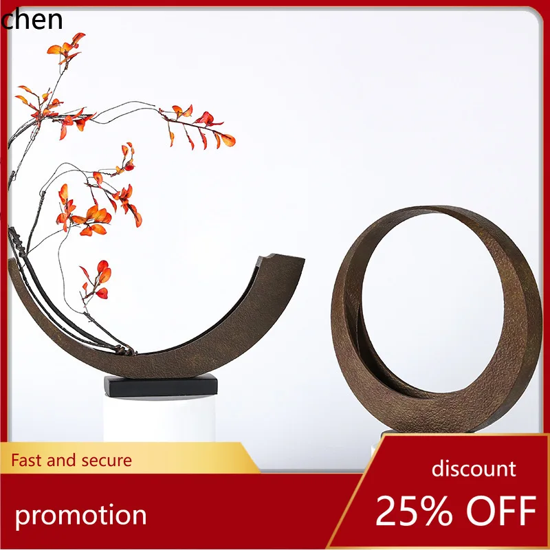 

H1 Moonlight Flower Vase Artistic Flower Vase Home Decor Coffee Table Model Room Ornament Display Shelf Decoration