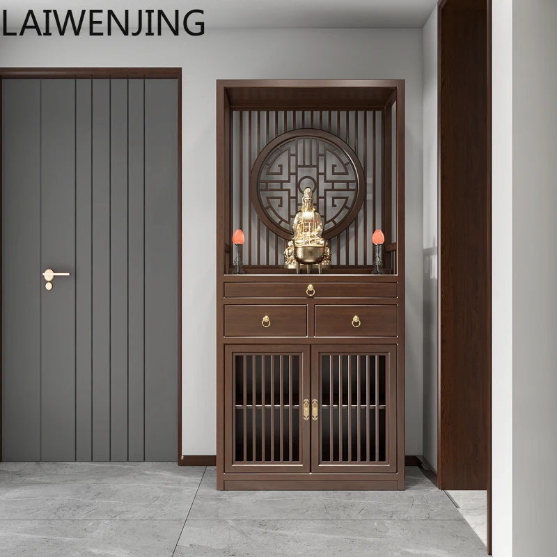 

SGF Middle Hall Buddha Cabinet Household Offering Table New Chinese Style Solid Wood Altar