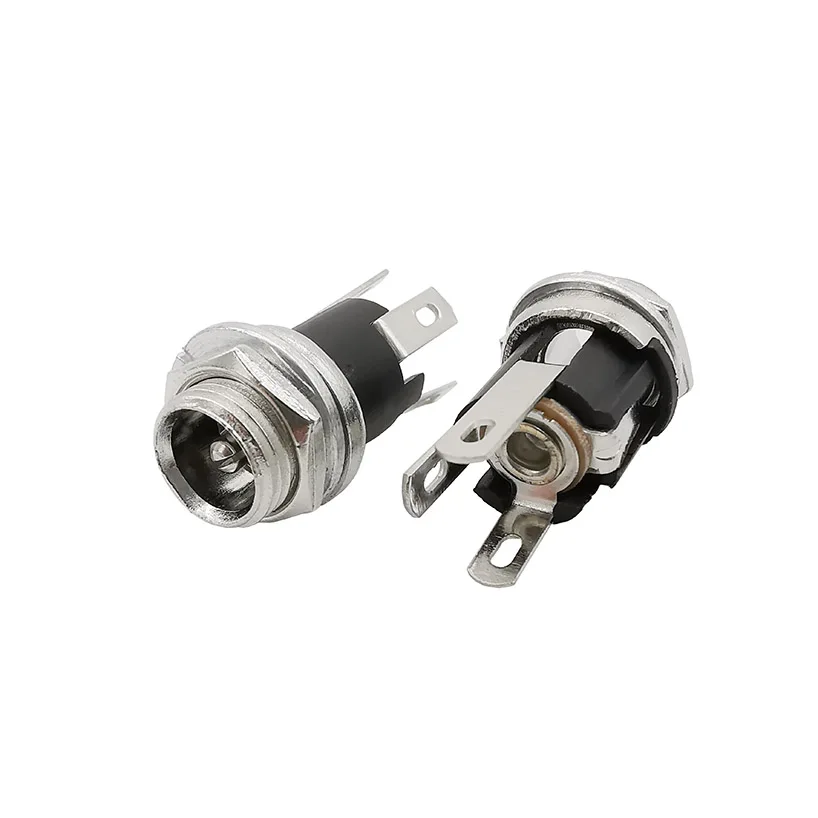 5.5mm x 2.1mm 5.5x2.1 DC złącze wtyczka zasilająca zasilania + gniazdo metalowy Panel wtyczka Jack złącza DC Adapter terminala